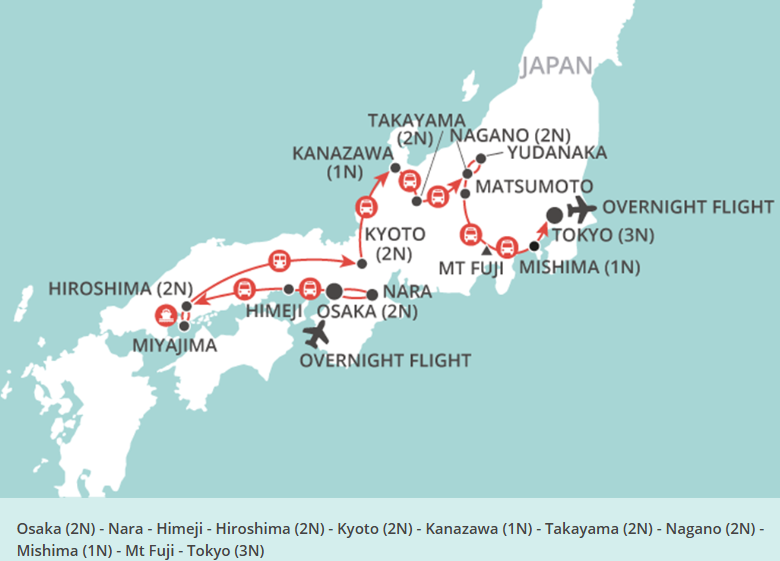 Explore Japan Uncovered with Wendy wu tours and Ezi travels and tours